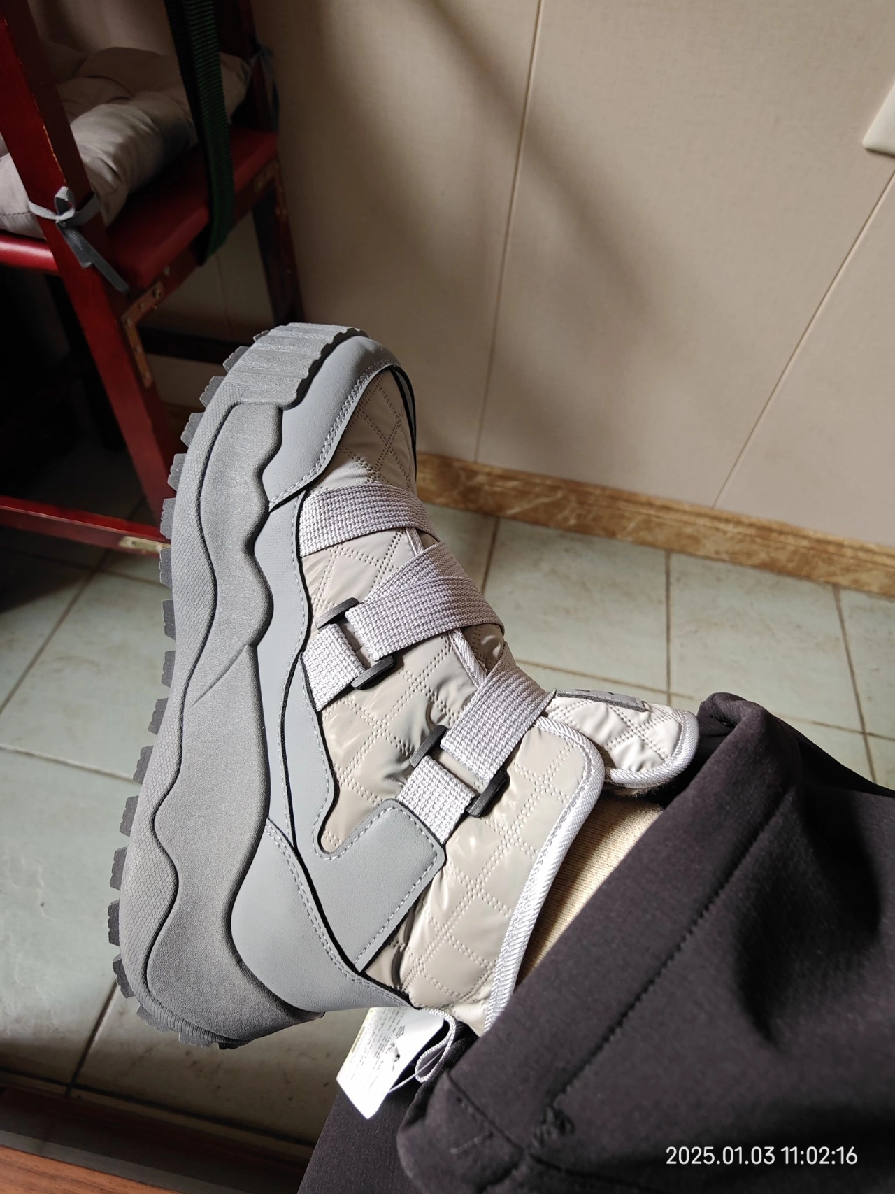 custom review-Warrior Теплоизоляционные Устойчивые к Износу Короткие Сноубутсы Мужские Серые