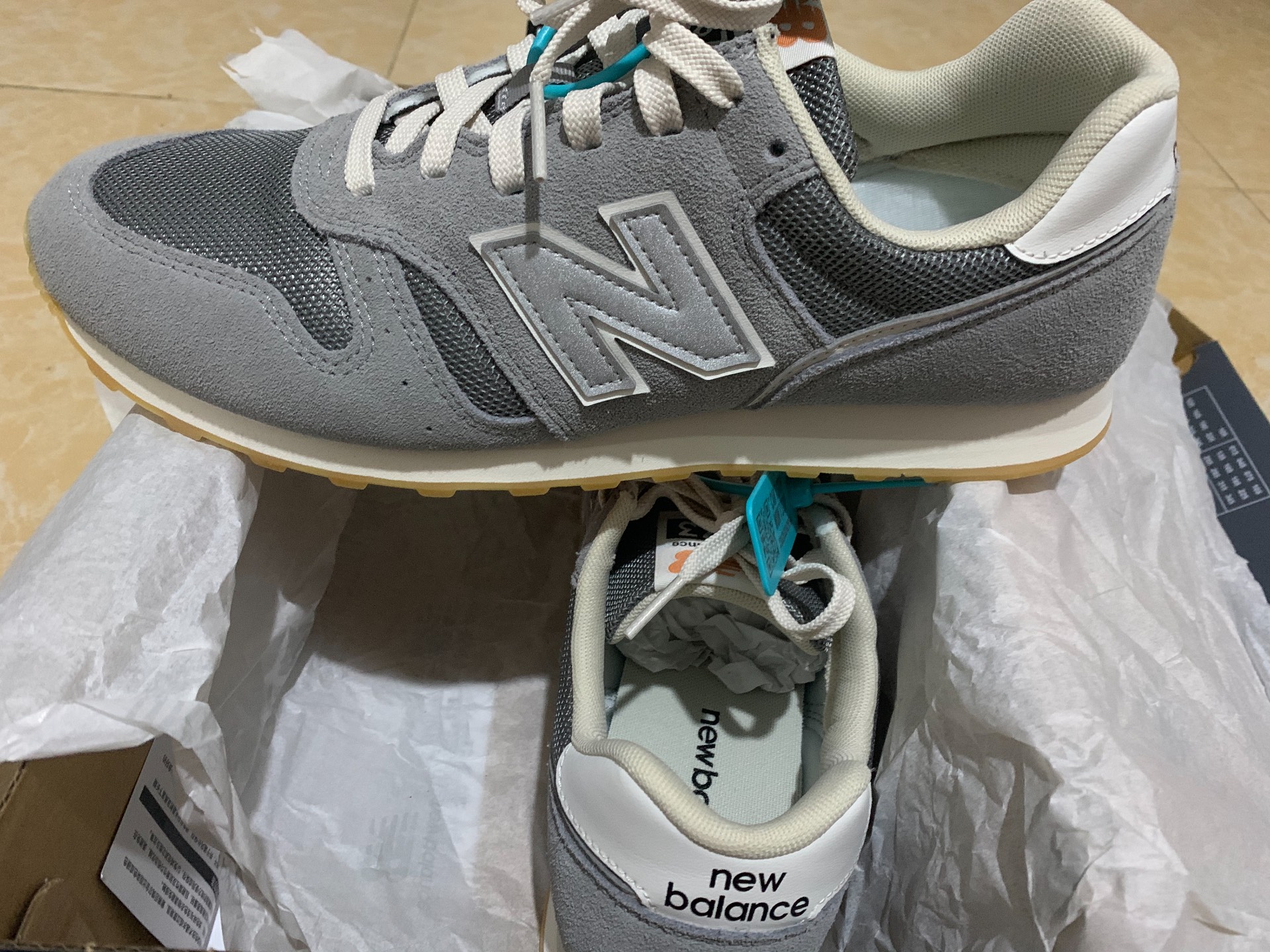 custom review-New Balance NB 373 Устойчивый к истиранию Низкий Топ Casual Унисекс Серый