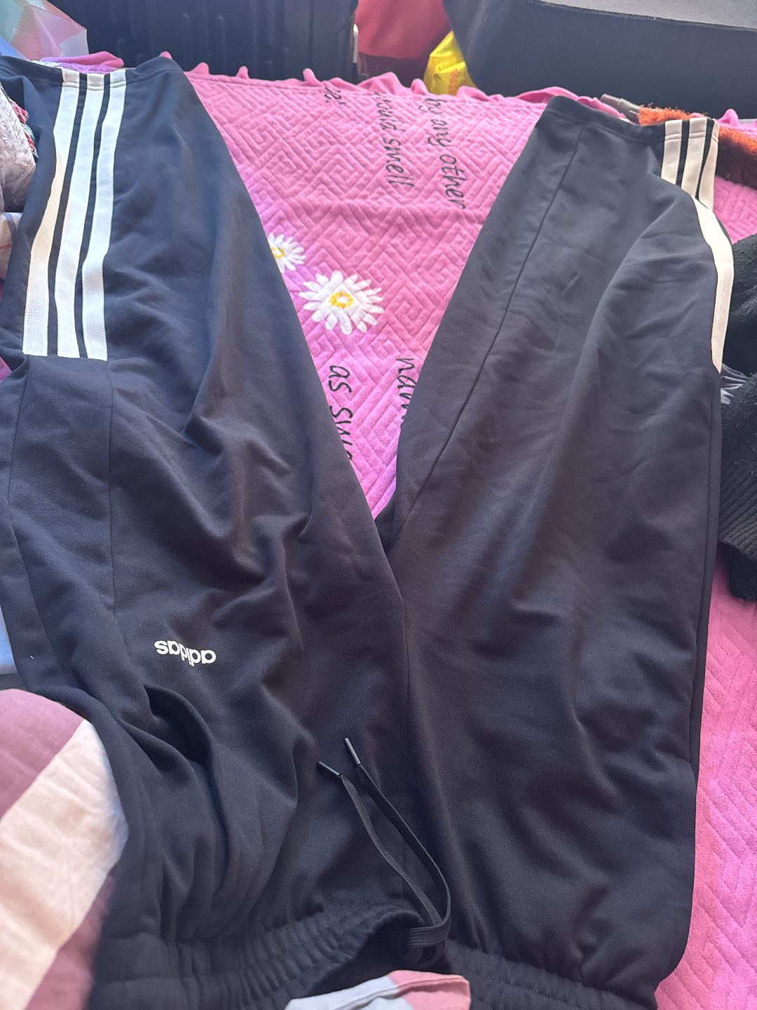 custom review-Adidas Вязаные тренировочные штаны унисекс черные