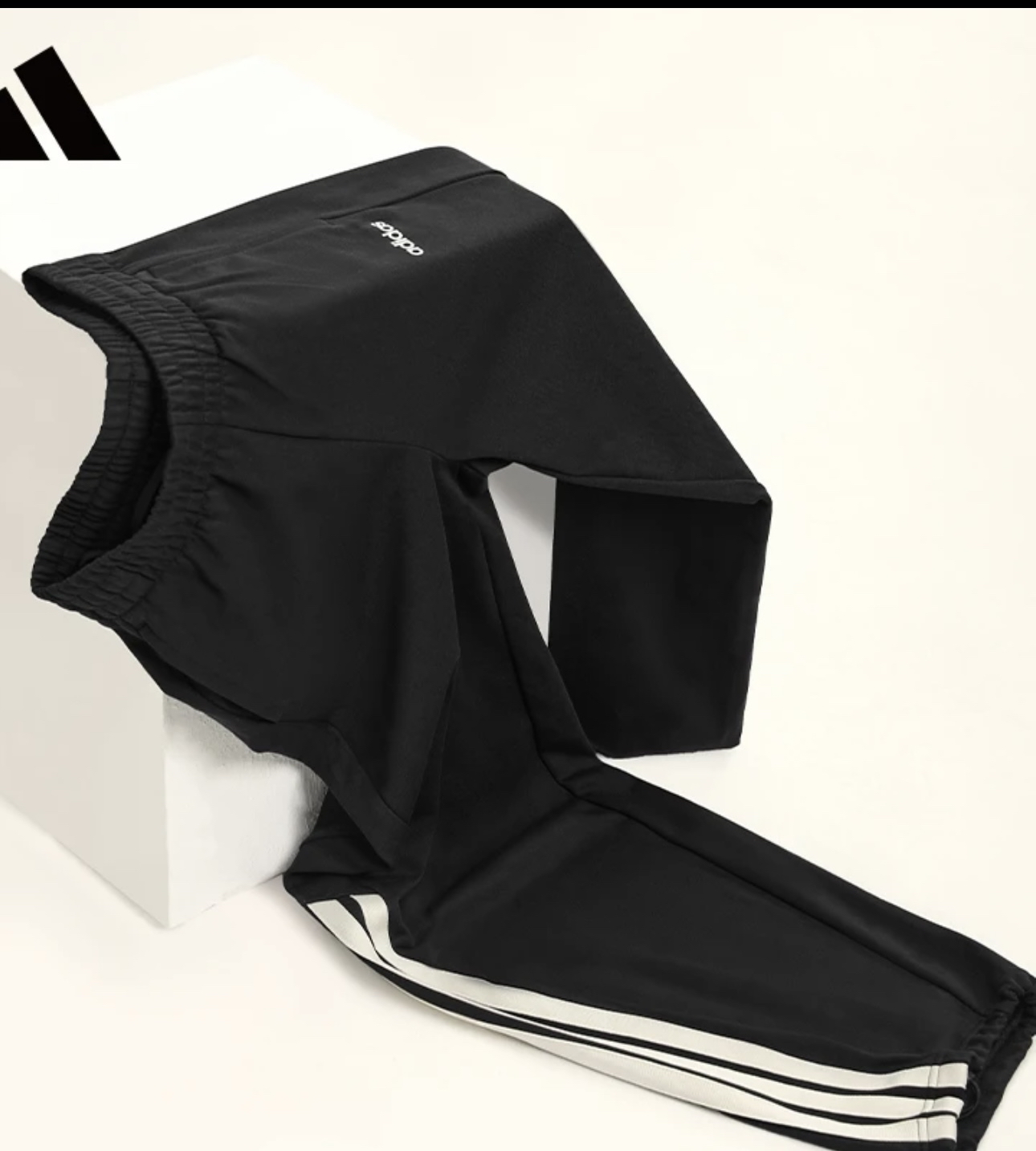 custom review-Adidas Вязаные тренировочные штаны унисекс черные