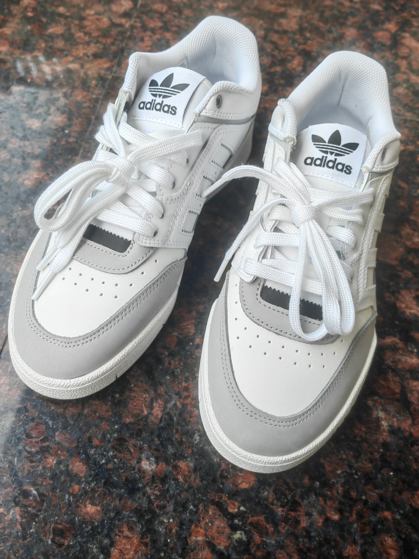 custom review-Adidas Originals Drop Step Low Скейтборд Кроссовки Топ Унисекс Белый Серый