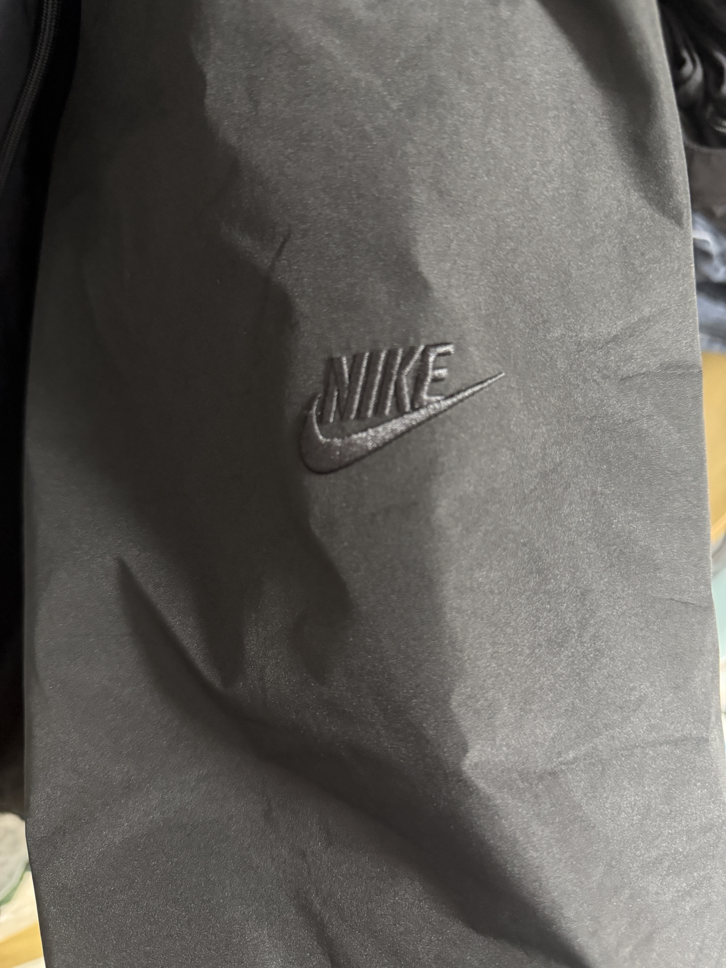custom review-nike Sportswear Поход Водонепроницаемый и Ветрозащитный Ветровка Мужской Черный