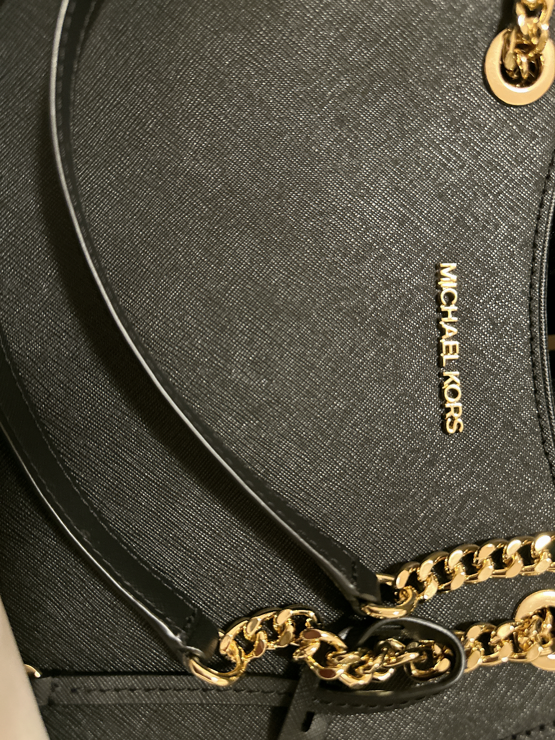 custom review-MICHAEL KORS Jet Set TravelMICHAEL KORS Handbag Collection Сумка из коровьей кожи сумка через плечо женская чисто черная