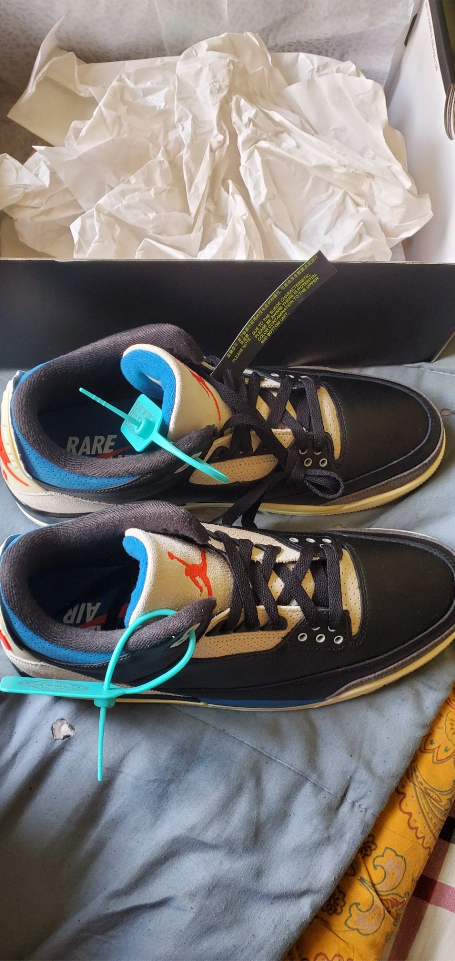 custom review-JORDAN Air Джордан 3 Винтажные баскетбольные кроссовки MID Топ Черный серый красный Мужской