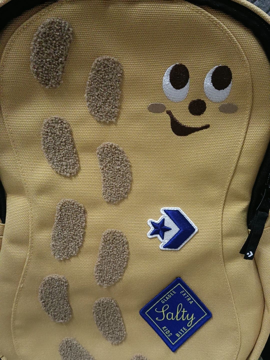 custom review-Конверс GLADEE Коллаборация Полиэстер Арахисовый Рюкзак Сумка Стандартный (Standard) Банановый Желтый