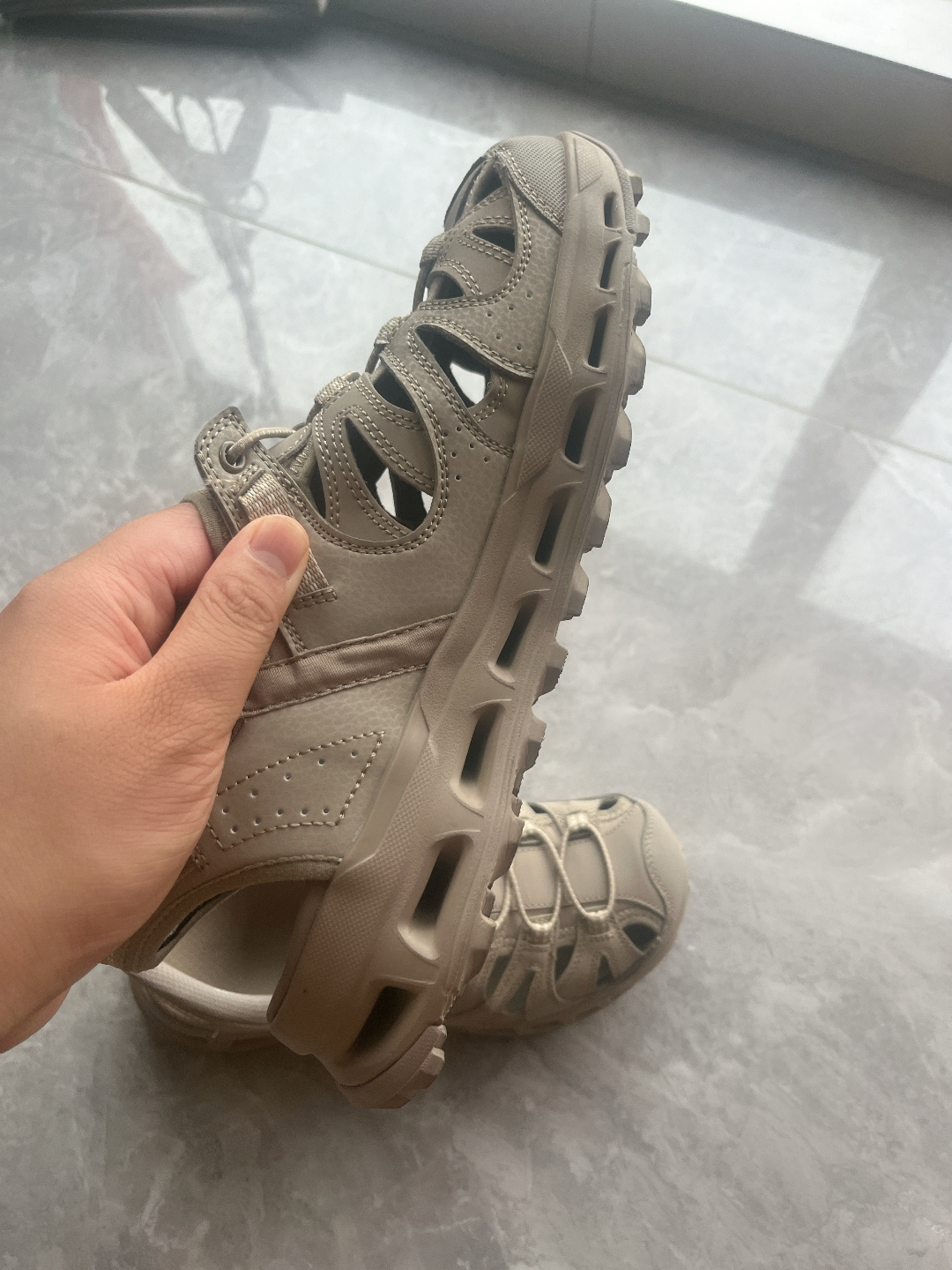 custom review-Skechers OUTDOOR MENS One Шнуровые Сандалии Мужские Коричневые