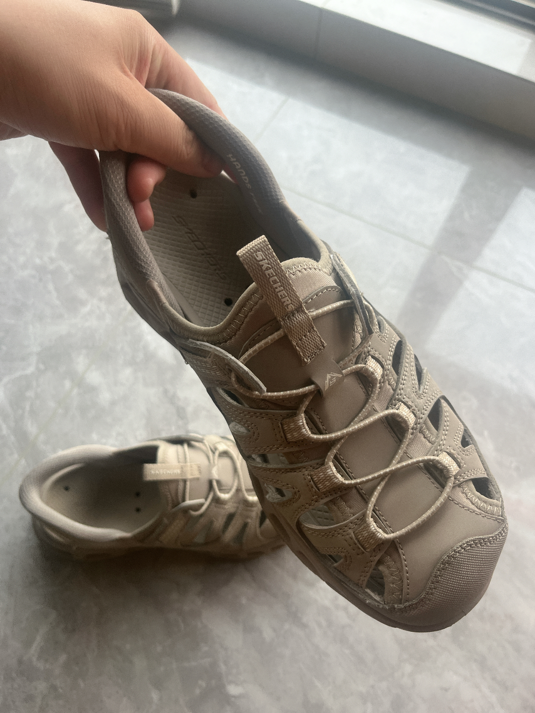 custom review-Skechers OUTDOOR MENS One Шнуровые Сандалии Мужские Коричневые