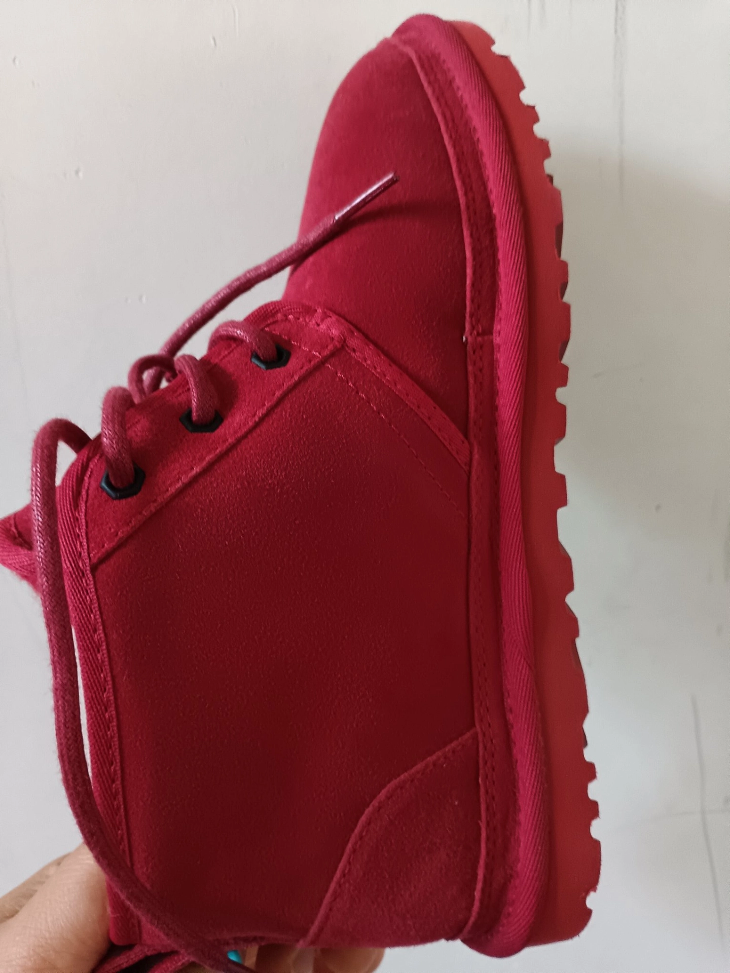 custom review-UGG Artificial Suede Thermal С флисовой подкладкой Удобные Ботинки для снега Женские Самба Красный