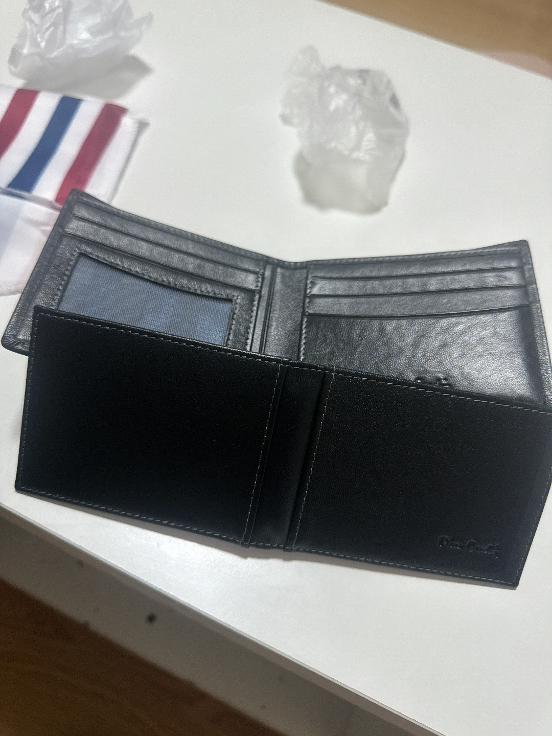 custom review-PIERRE CARDIN Кошелек из коровьей кожи стандартный (стандартный) мужской черный