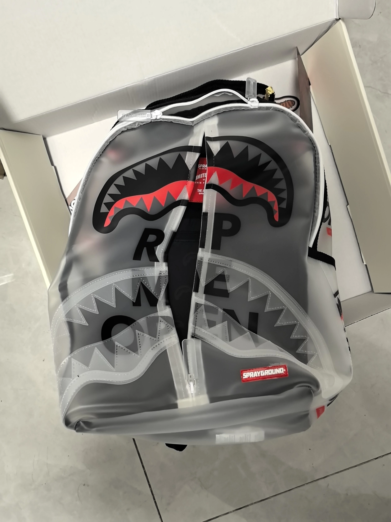 custom review-SPRAYGROUND Рюкзак из искусственной кожи унисекс прозрачный