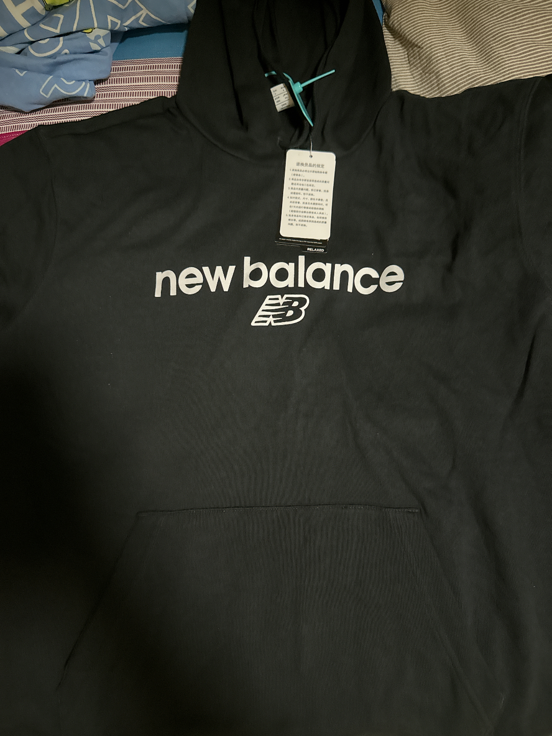 custom review-New Balance совместный бренд Черные мужские свитшоты