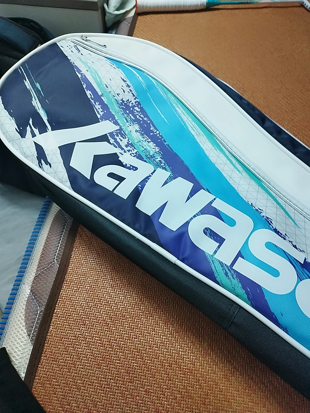 custom review-Kawasaki PU (полиуретан) Спортивная сумка большого размера унисекс