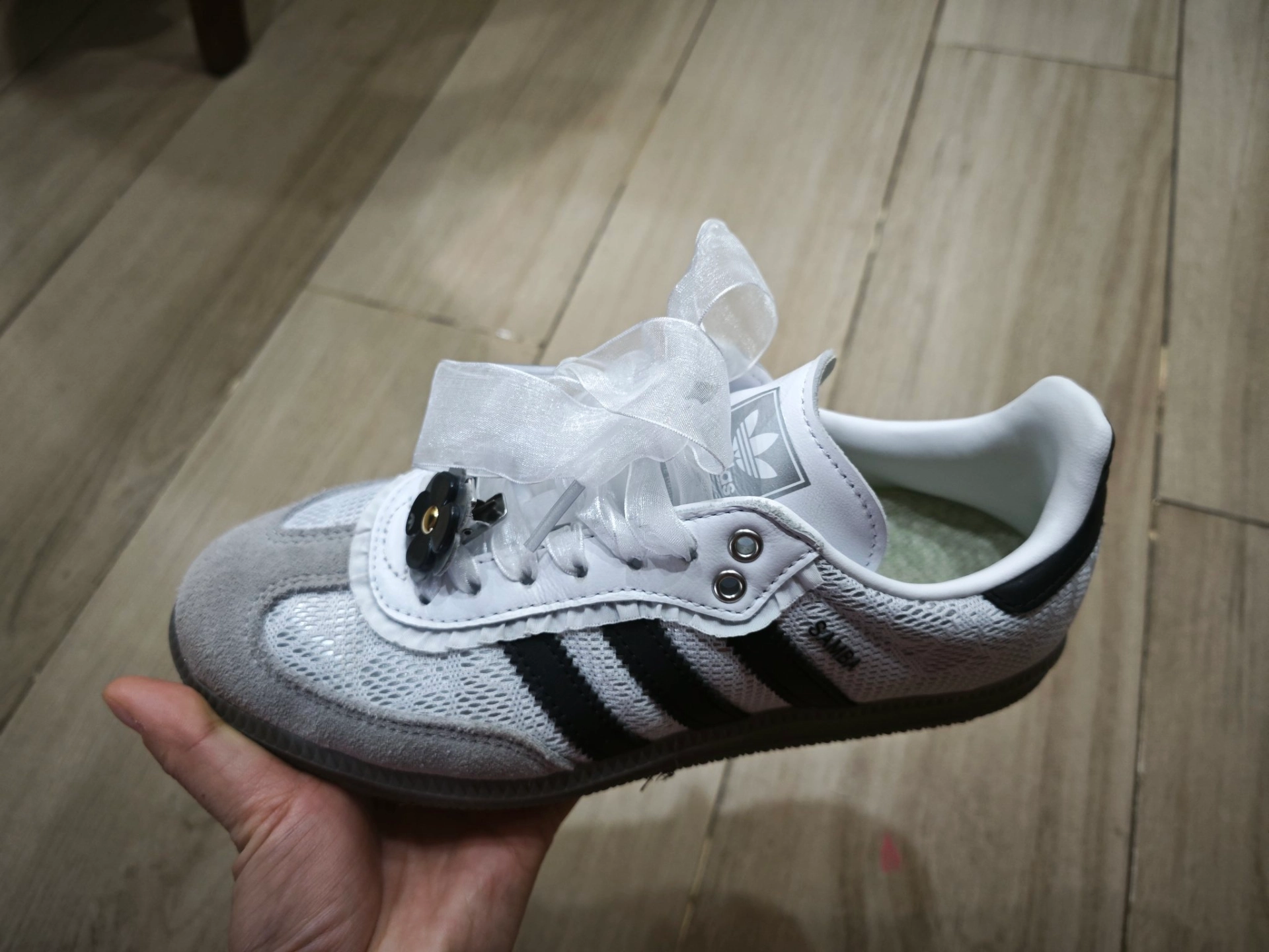 custom review-Adidas Originals SAMBA OG Устойчивые к истиранию низкие скейтборд-кроссовки Женские Серые