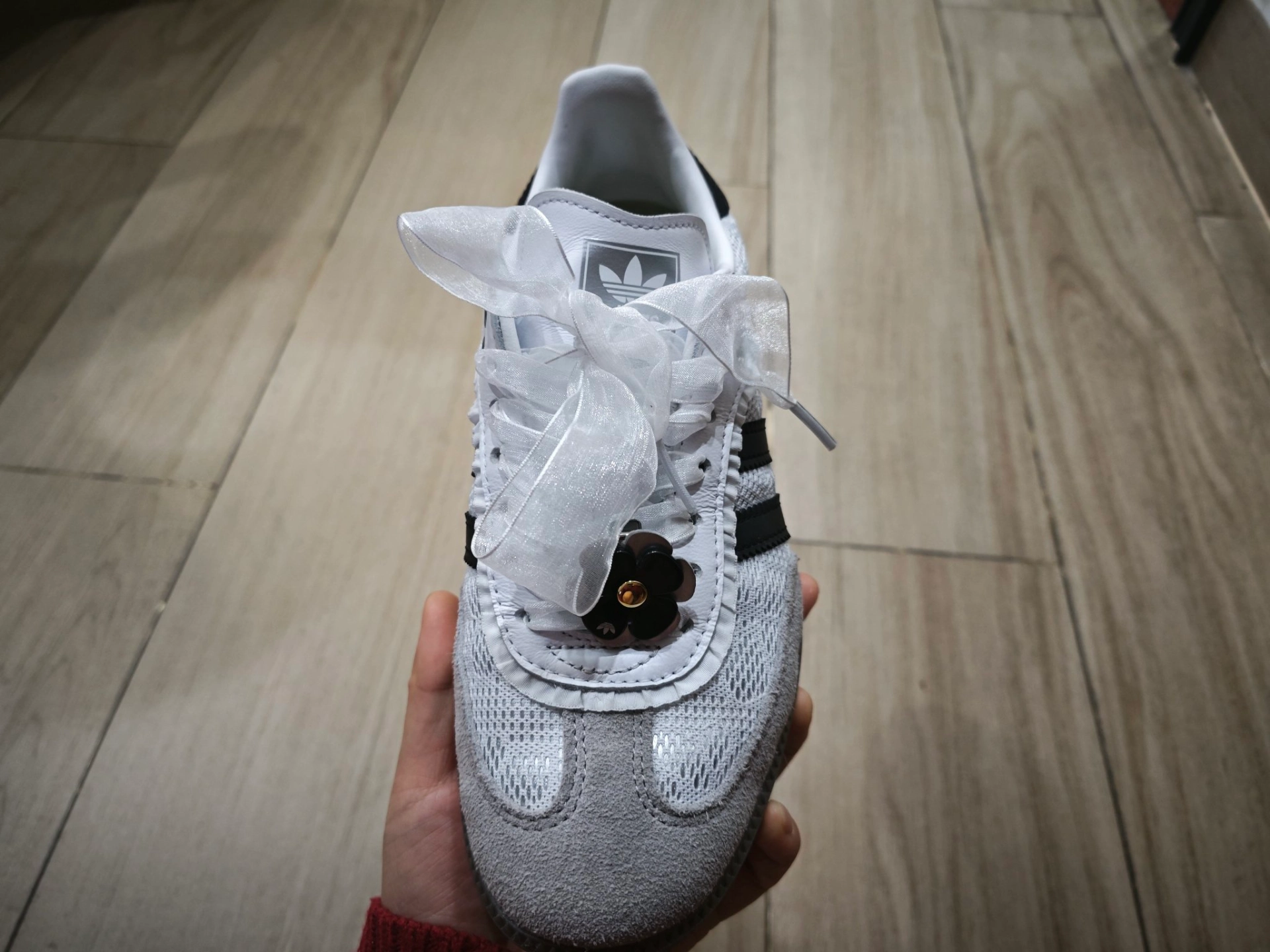 custom review-Adidas Originals SAMBA OG Устойчивые к истиранию низкие скейтборд-кроссовки Женские Серые