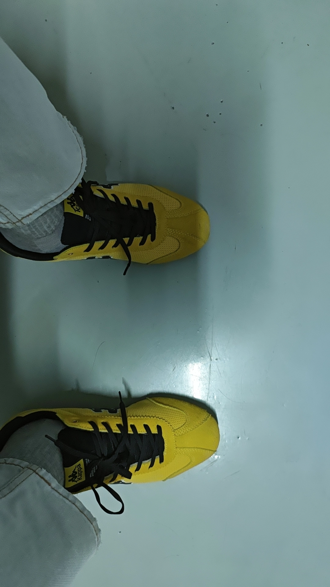 custom review-KAPPA O.Lite70 Спина до Спины Устойчивые к истиранию Низкие Кроссовки для скейтбординга Унисекс Желтый Черный