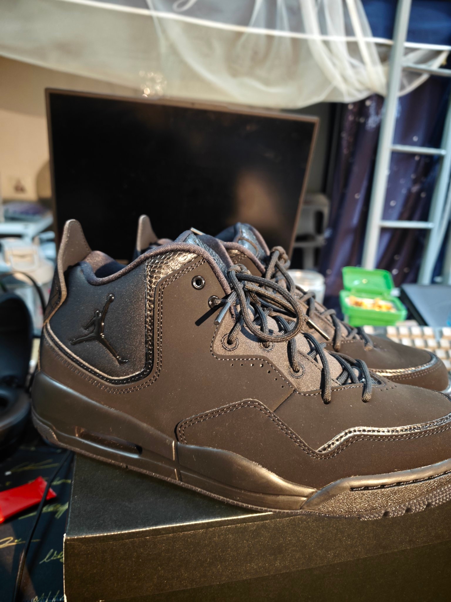 custom review-Джордан Courtside 23 Амортизация Противоскользящий Устойчивый к истиранию Покрытие MID Верх