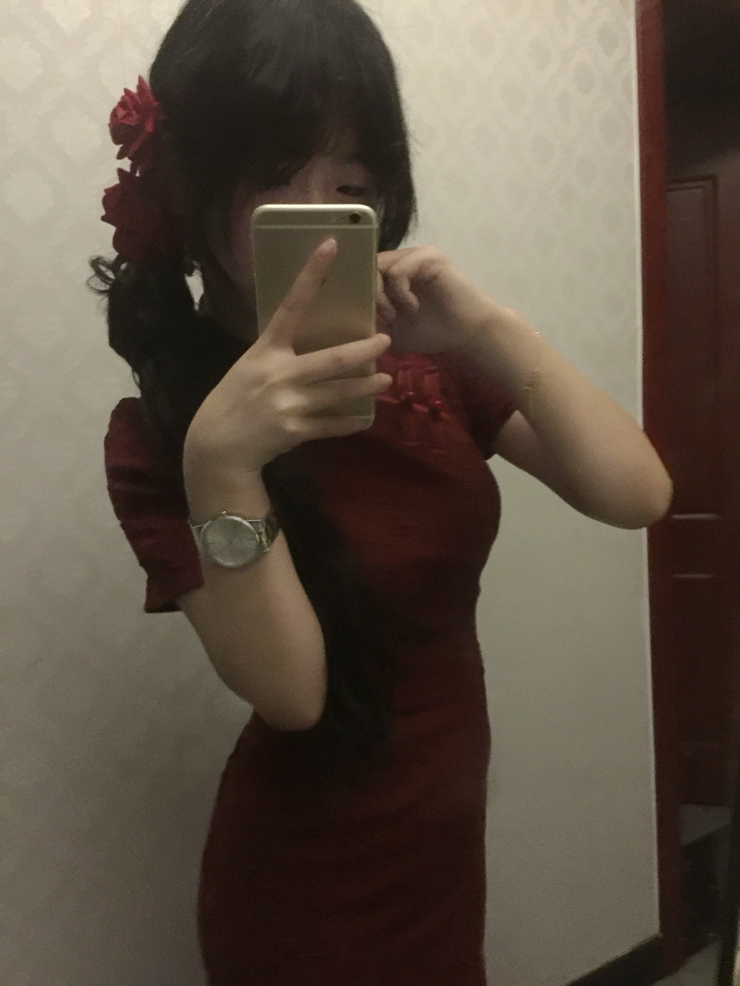 custom review-Blovelan Ципао Женские Zhu YAN Красный Включает Набор в Подарочной Коробке