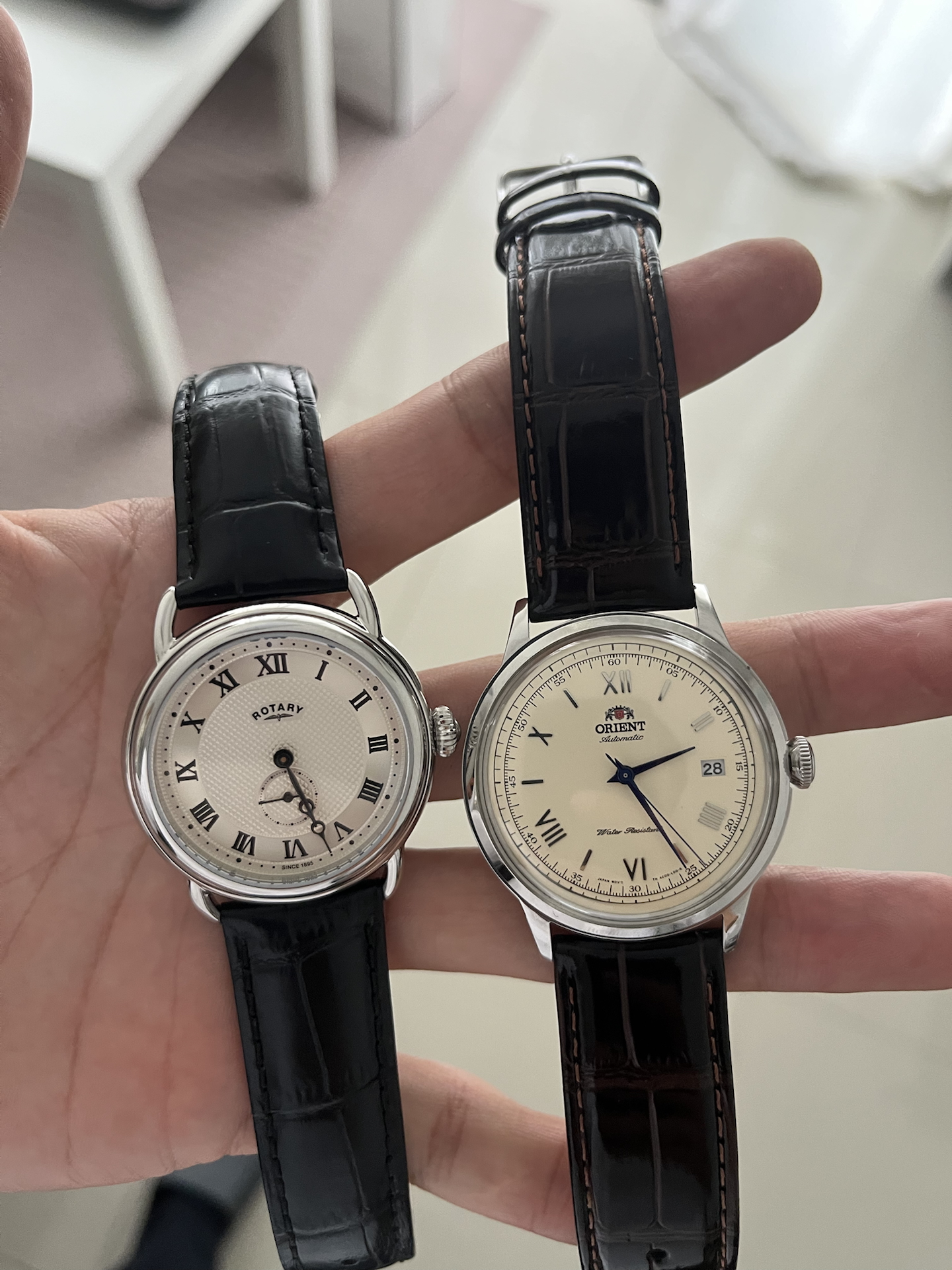 custom review-ORIENT Babylon Collection Часы с топленым маслом автоматический механический механизм кожаный ремешок унисекс