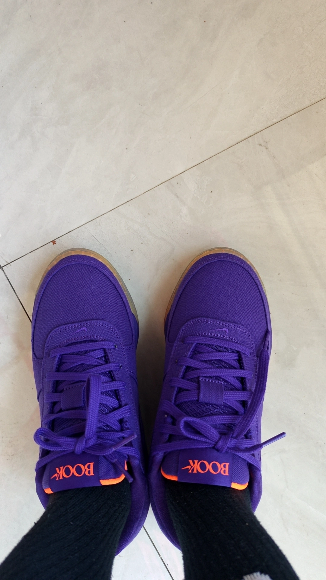 custom review-Nike Book 1 Slip Resistant Abrasion Resistant Low Топ Баскетбольные кроссовки Унисекс Фиолетовый