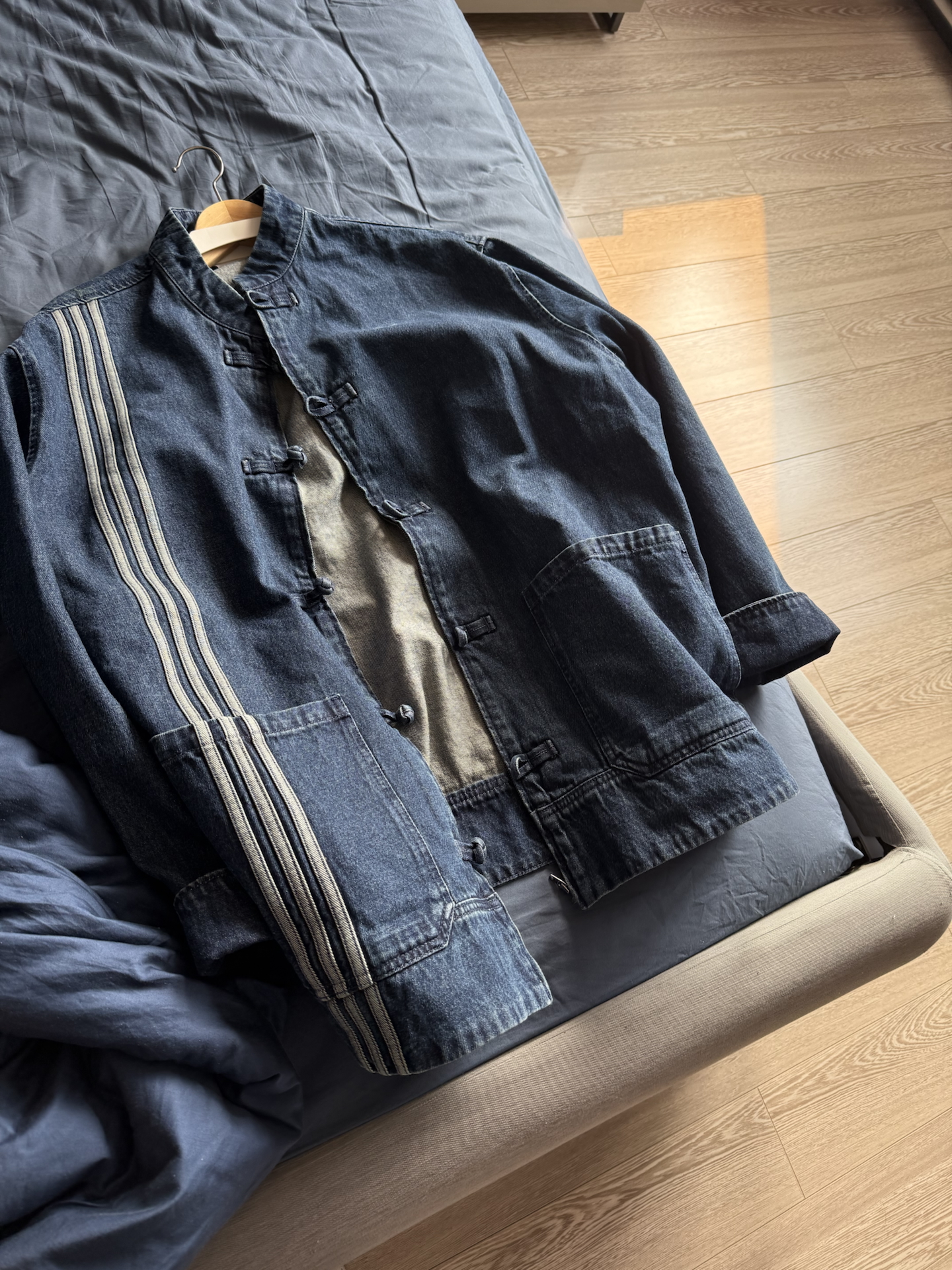 custom review-Adidas Originals CTT Куртка Унисекс Деним Синий