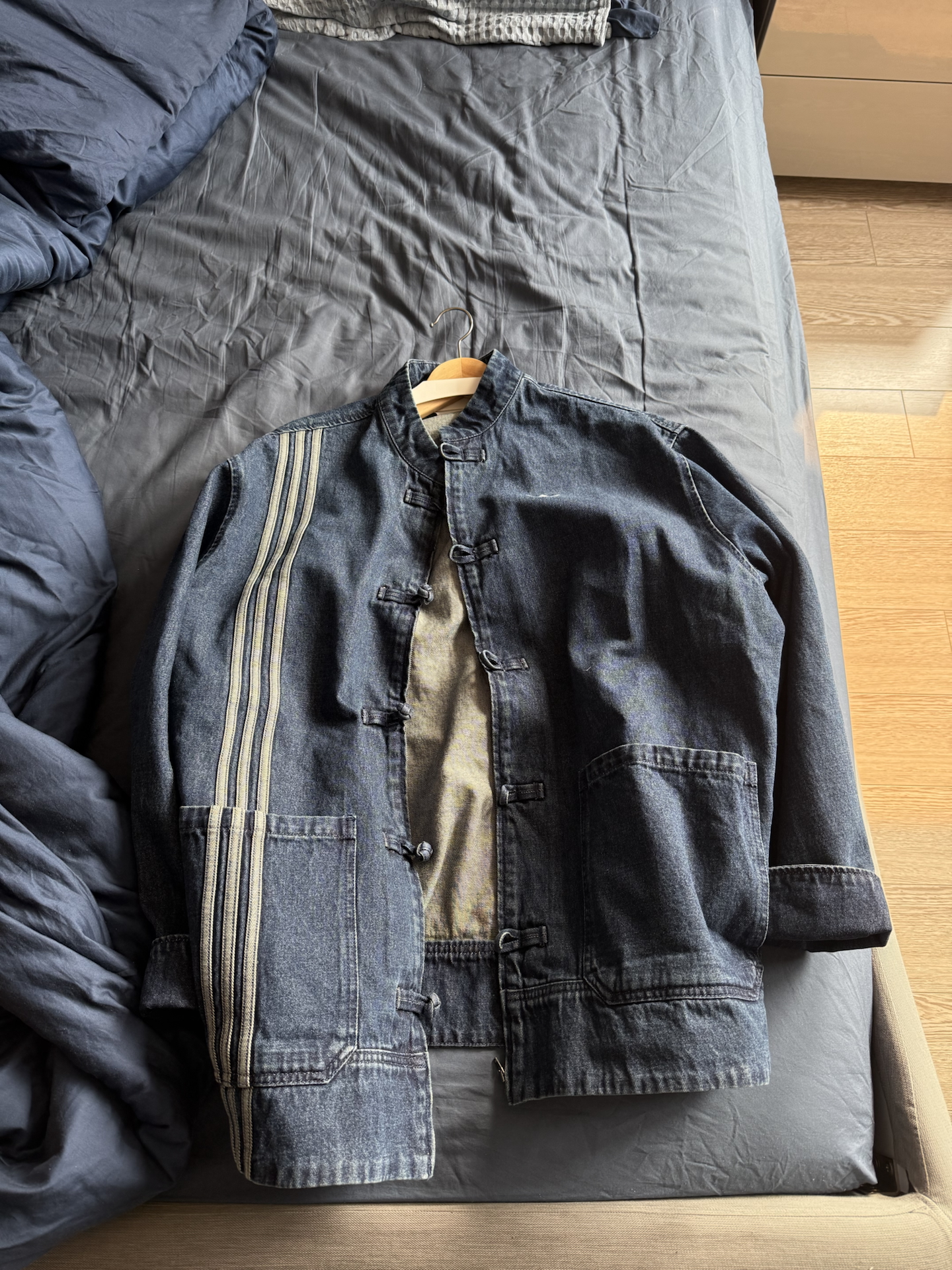 custom review-Adidas Originals CTT Куртка Унисекс Деним Синий