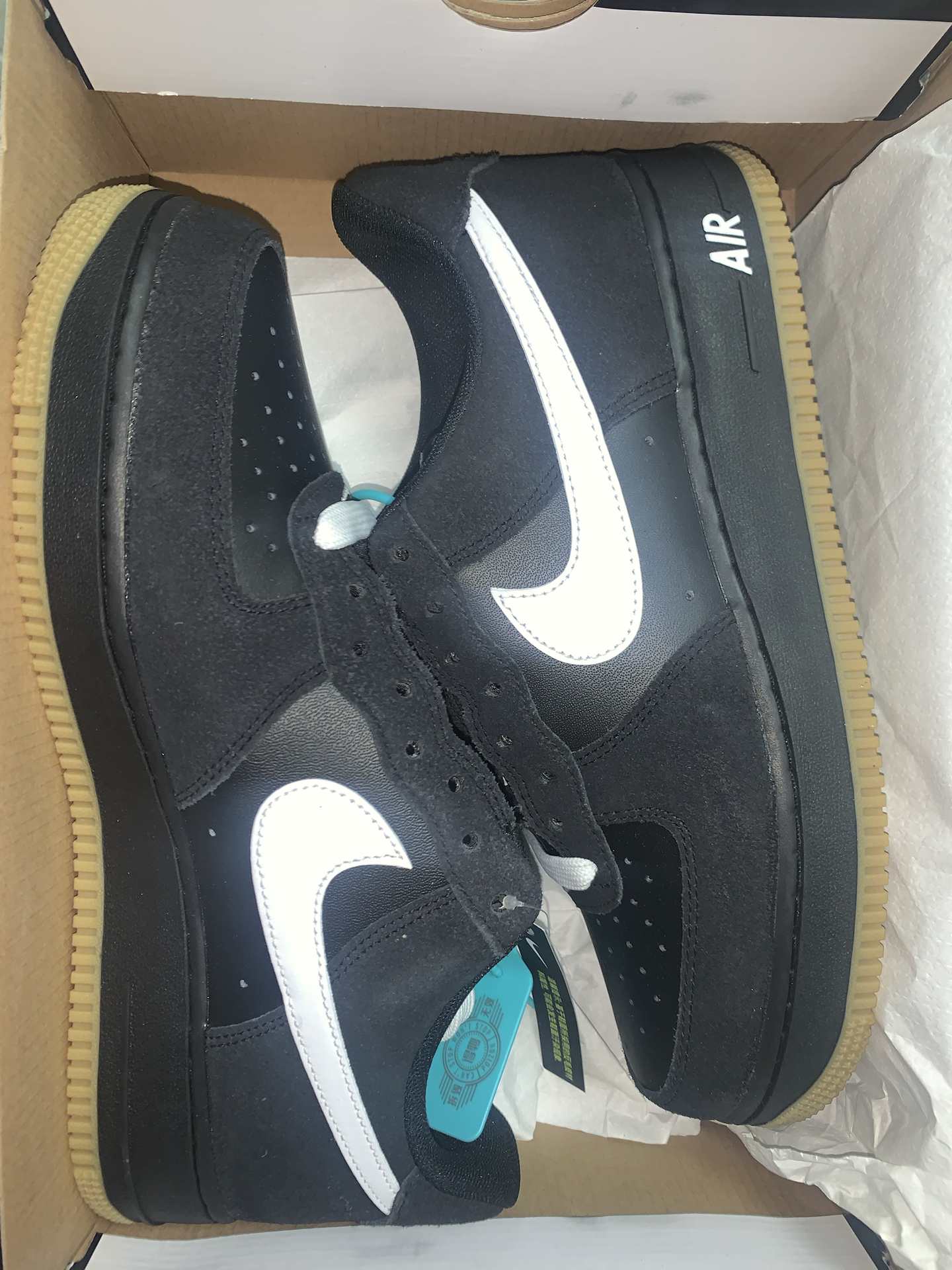 custom review-Nike Air FORCE 1 Slip-on Устойчивый к истиранию Низкий Топ Скейтбординг Мужской Черный