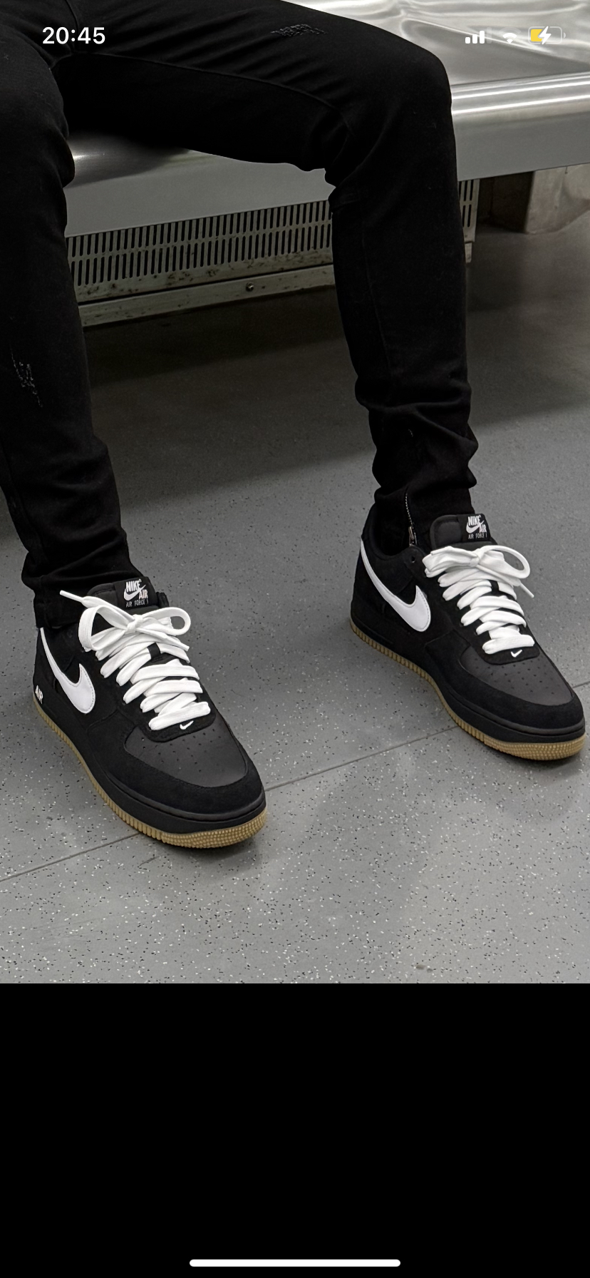 custom review-Nike Air FORCE 1 Slip-on Устойчивый к истиранию Низкий Топ Скейтбординг Мужской Черный