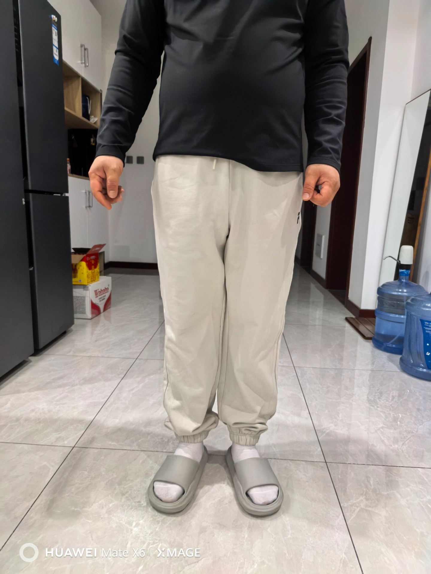 custom review-FILA FUSION FOB Вязаные тренировочные брюки мужские фасолевый серый
