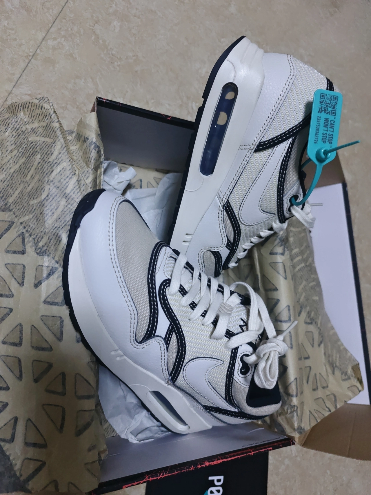 custom review-Nike Air Max 1 86 Low Топ Casual Унисекс Белый Черный