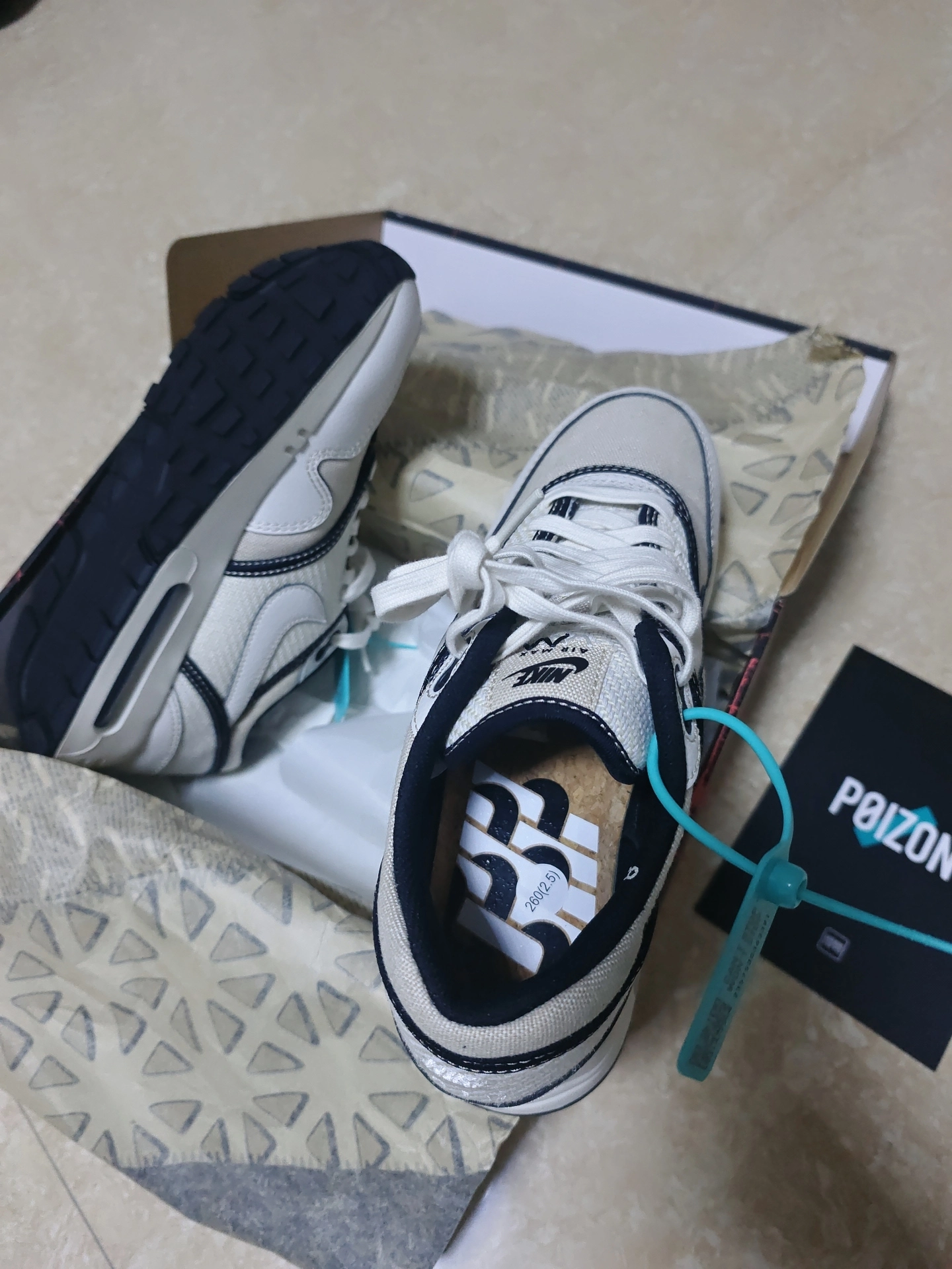 custom review-Nike Air Max 1 86 Low Топ Casual Унисекс Белый Черный