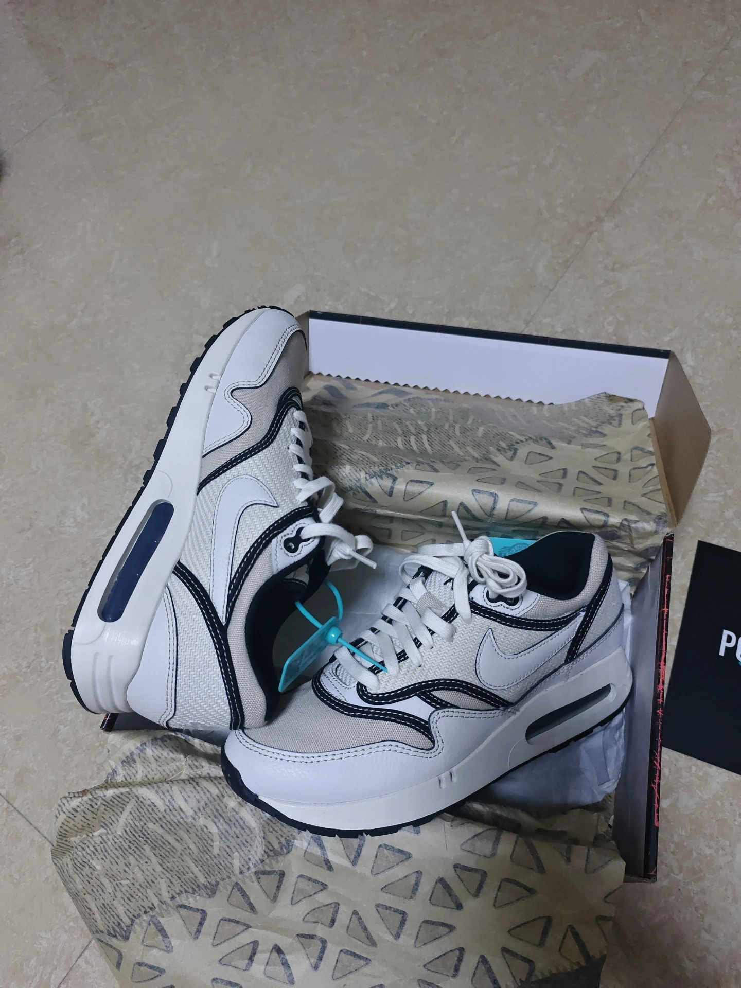custom review-Nike Air Max 1 86 Low Топ Casual Унисекс Белый Черный