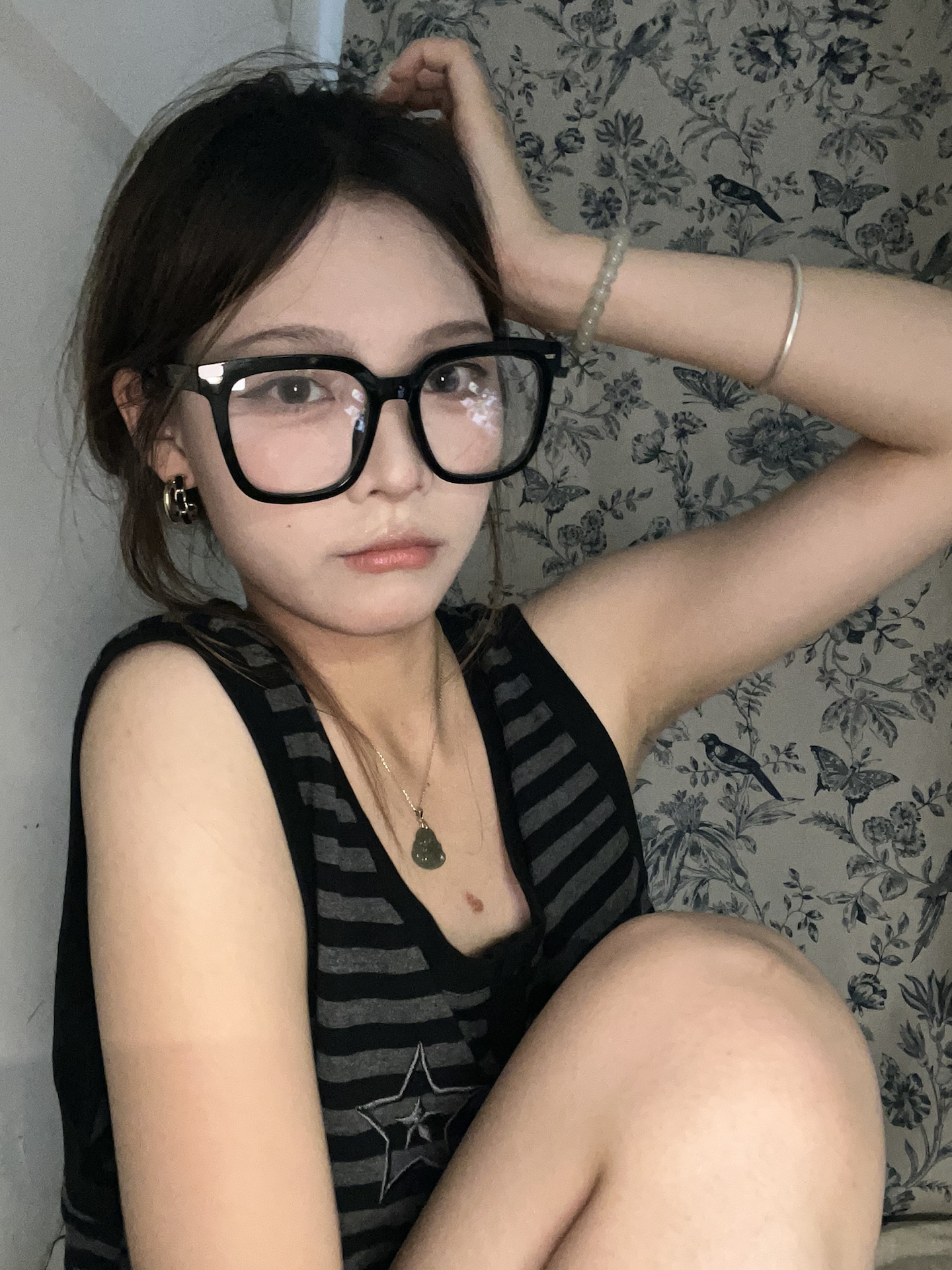 素颜女孩必备眼镜!