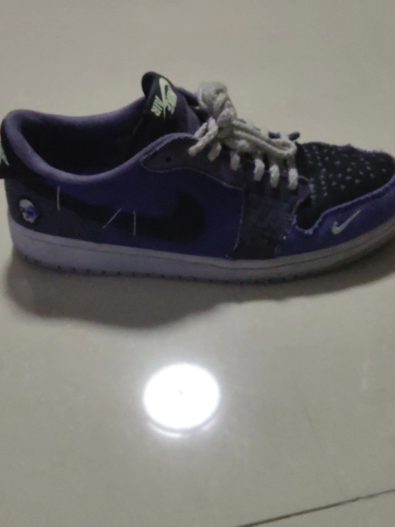 custom review-Zion Williamson x Jordan Air Jordan 1 Low Топ Винтажные баскетбольные кроссовки Мужской Темно-синий