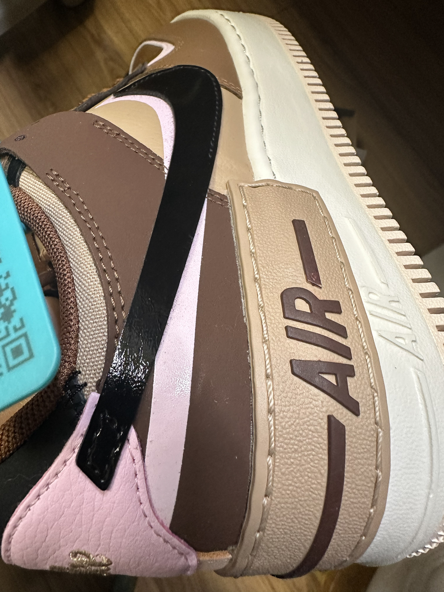 custom review-Nike Air Force 1 Shadow Slip-on Устойчивые к истиранию Низкие Скейтбординг Кроссовки Женские Умбра