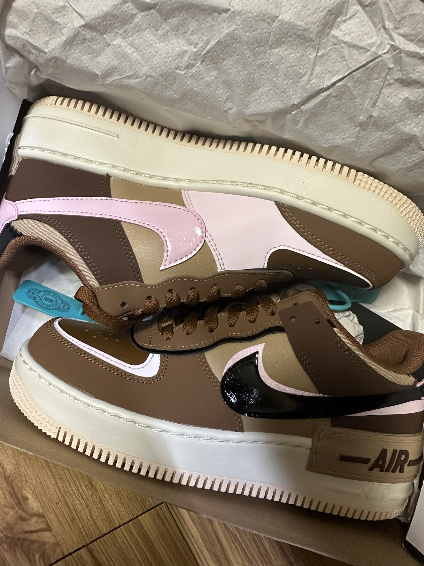 custom review-Nike Air Force 1 Shadow Slip-on Устойчивые к истиранию Низкие Скейтбординг Кроссовки Женские Умбра