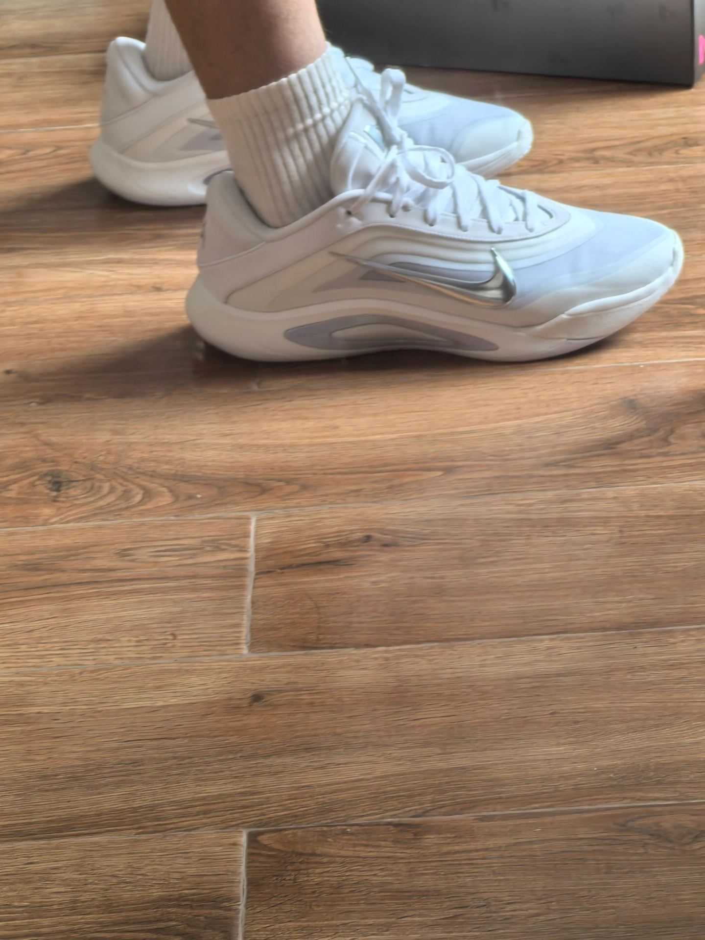 custom review-Nike A'One Амортизация Дышащие Низкие Баскетбольные Кроссовки Унисекс Белые Синие