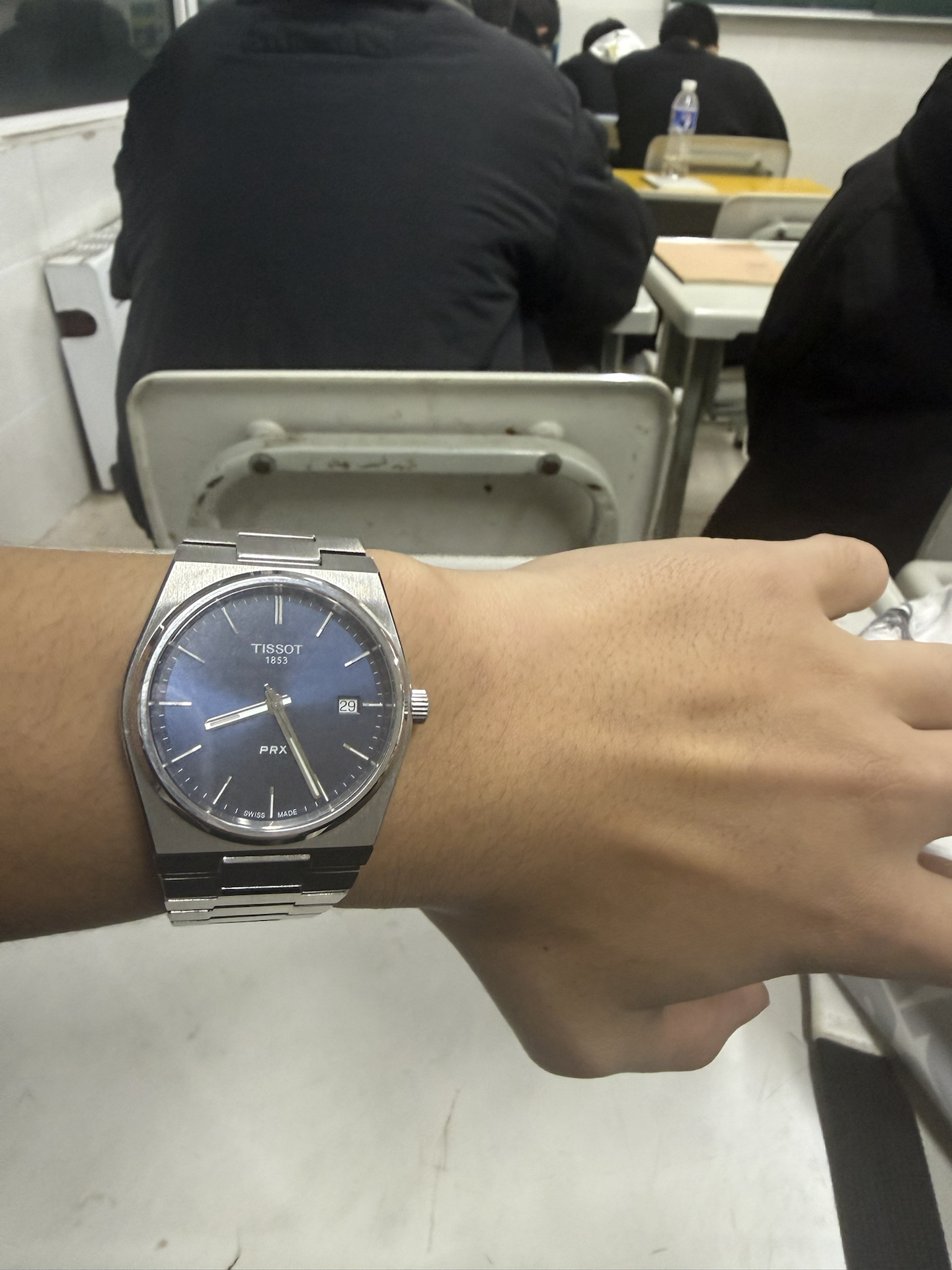 custom review-Tissot PRX Super Player Series Кварцевый механизм Мужские часы Часы 40*39,5 мм Синий циферблат