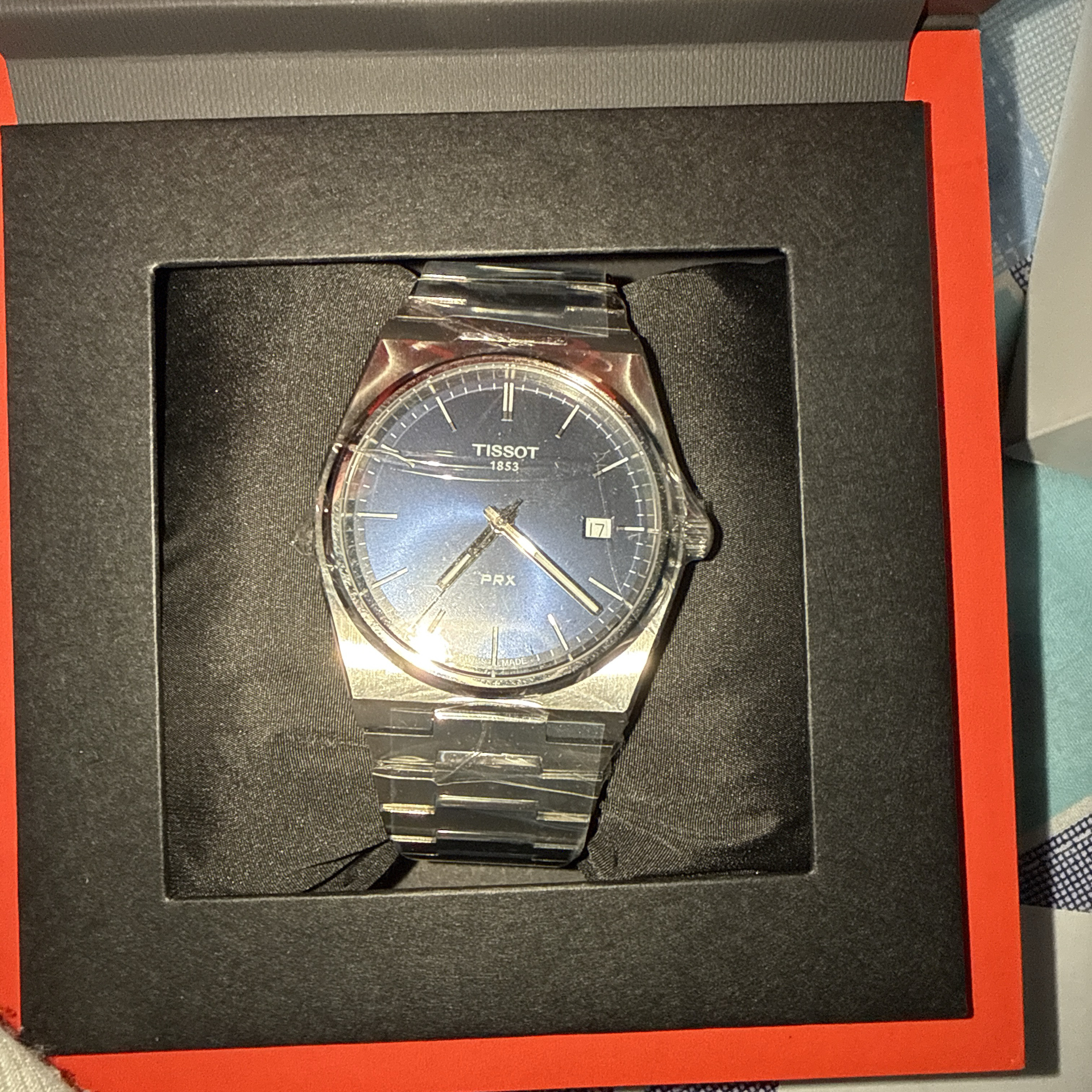 custom review-Tissot PRX Super Player Series Кварцевый механизм Мужские часы Часы 40*39,5 мм Синий циферблат