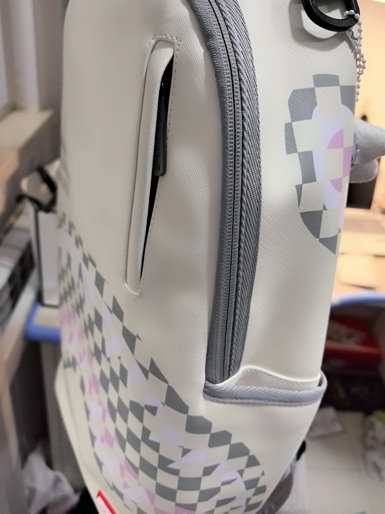 custom review-SPRAYGROUND Рюкзак из ПВХ (поливинилхлорида) большой унисекс натуральный белый