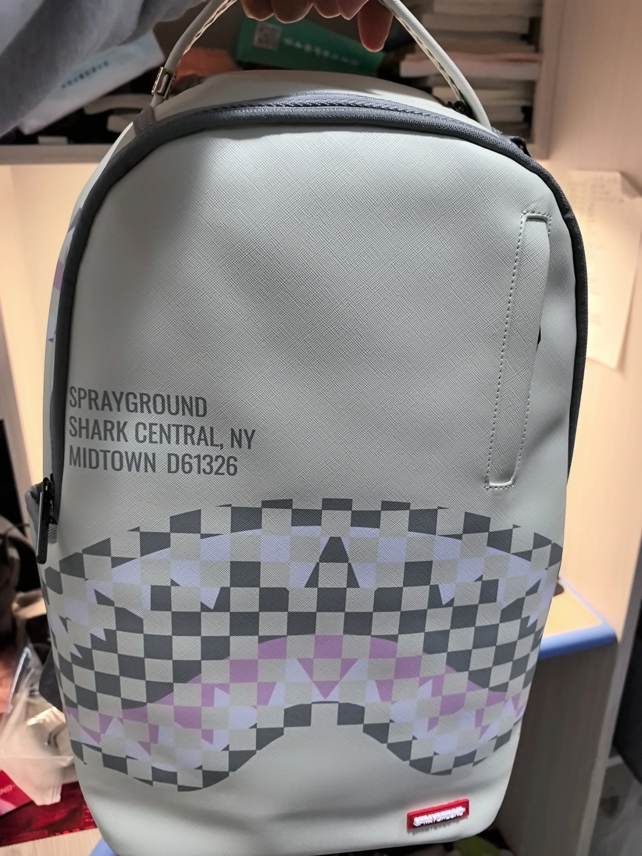 custom review-SPRAYGROUND Рюкзак из ПВХ (поливинилхлорида) большой унисекс натуральный белый