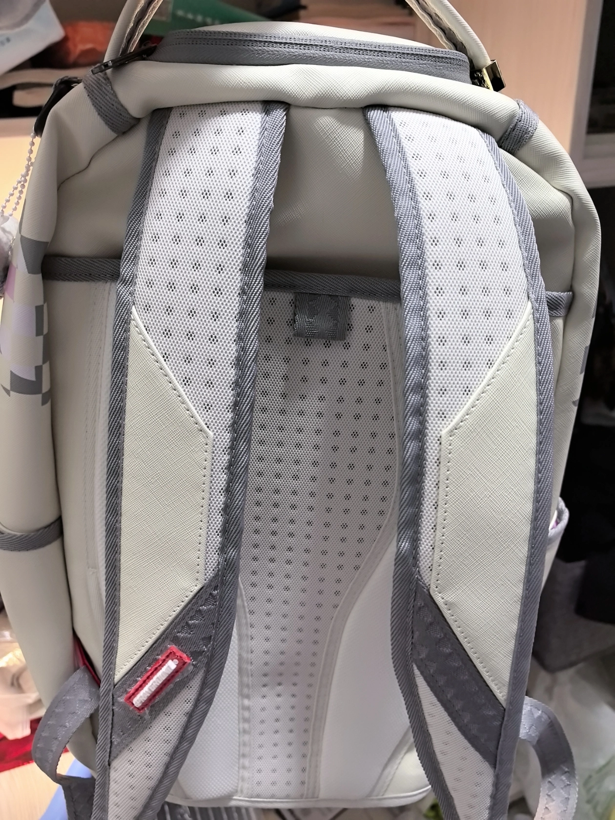 custom review-SPRAYGROUND Рюкзак из ПВХ (поливинилхлорида) большой унисекс натуральный белый