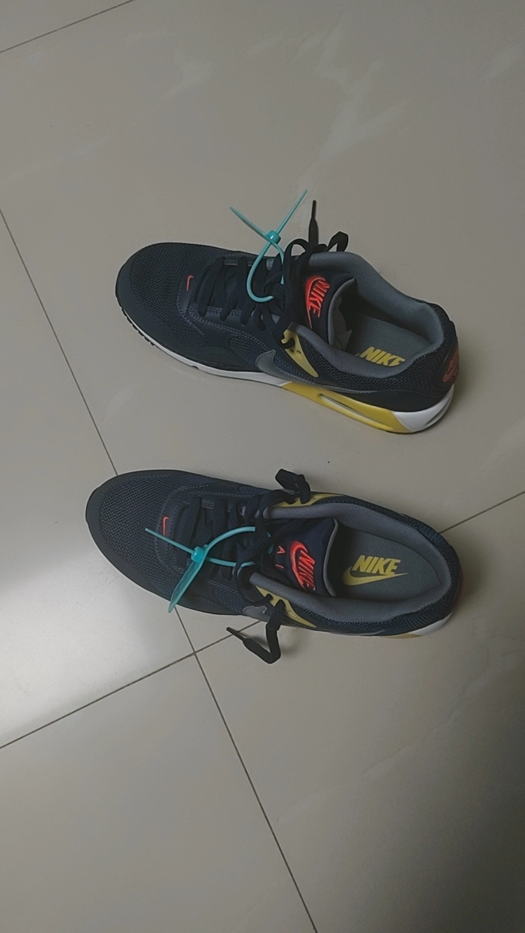 custom review-Nike Air Max Correlate Low Топ Повседневная обувь Мужская Синий Желтый
