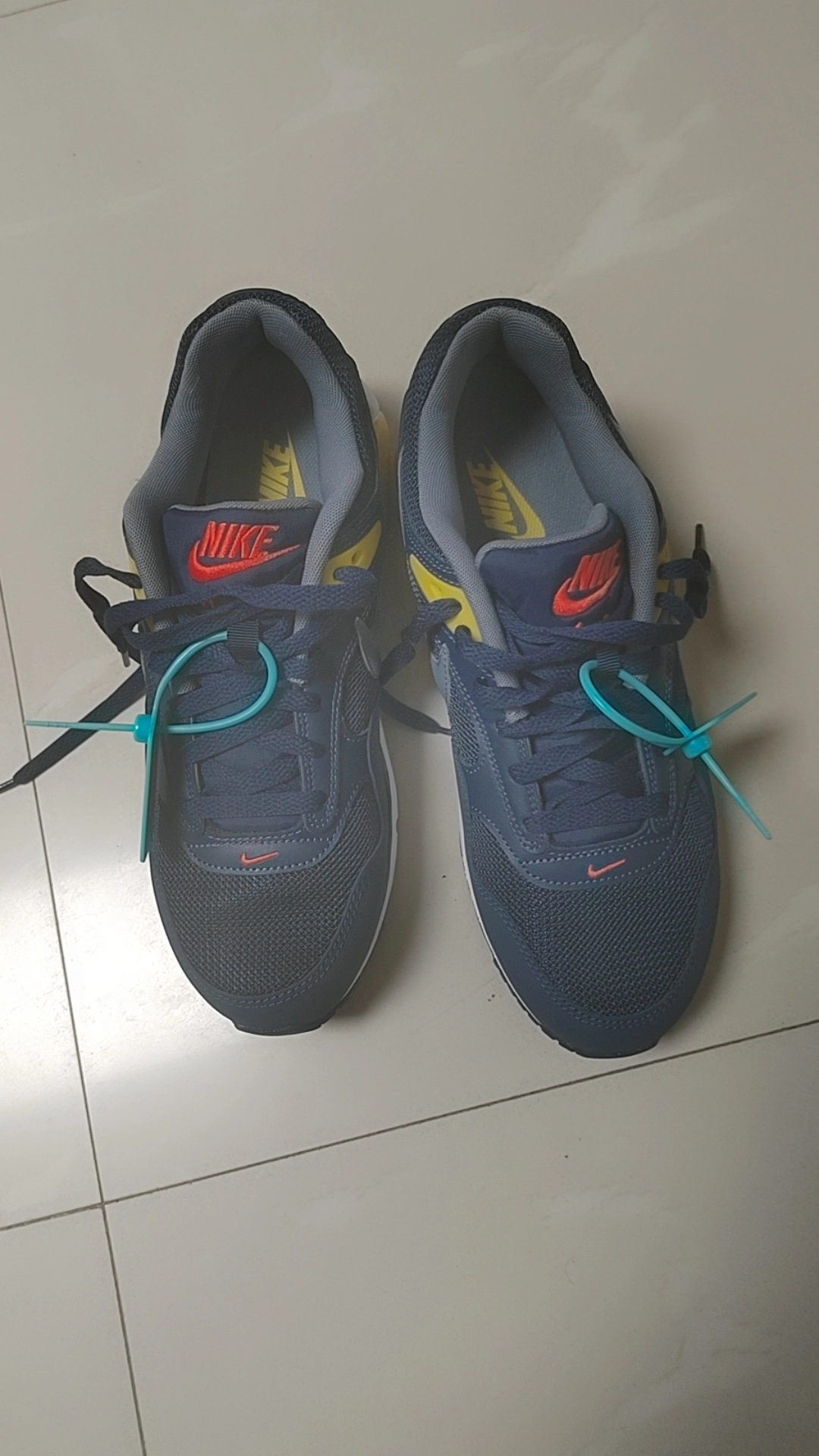 custom review-Nike Air Max Correlate Low Топ Повседневная обувь Мужская Синий Желтый