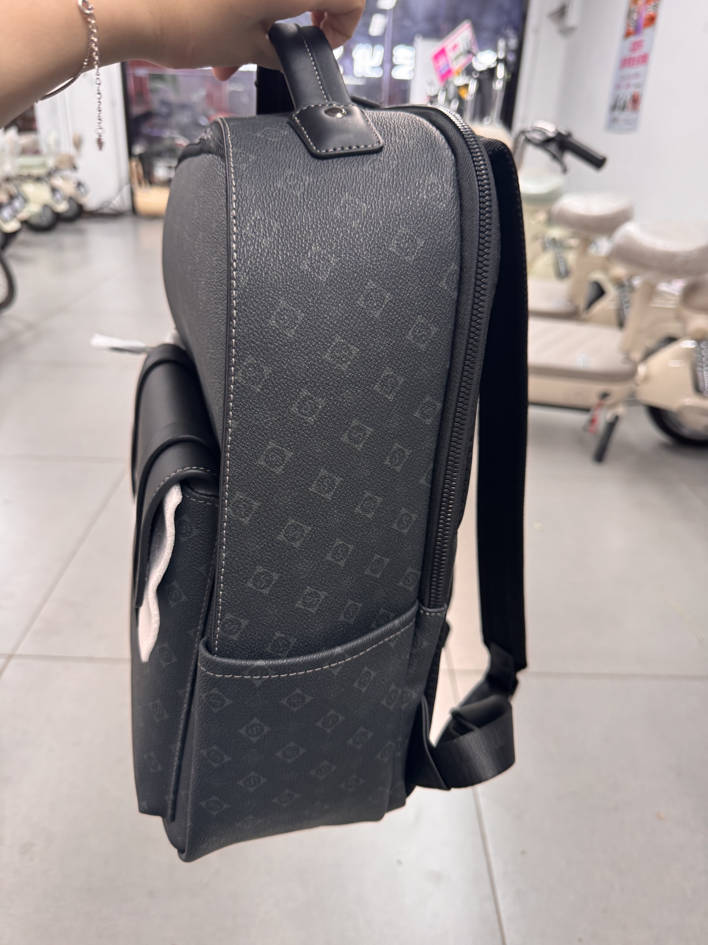 custom review-SEPTWOLVES Синтетическая кожа Рюкзак QPL Унисекс Черный