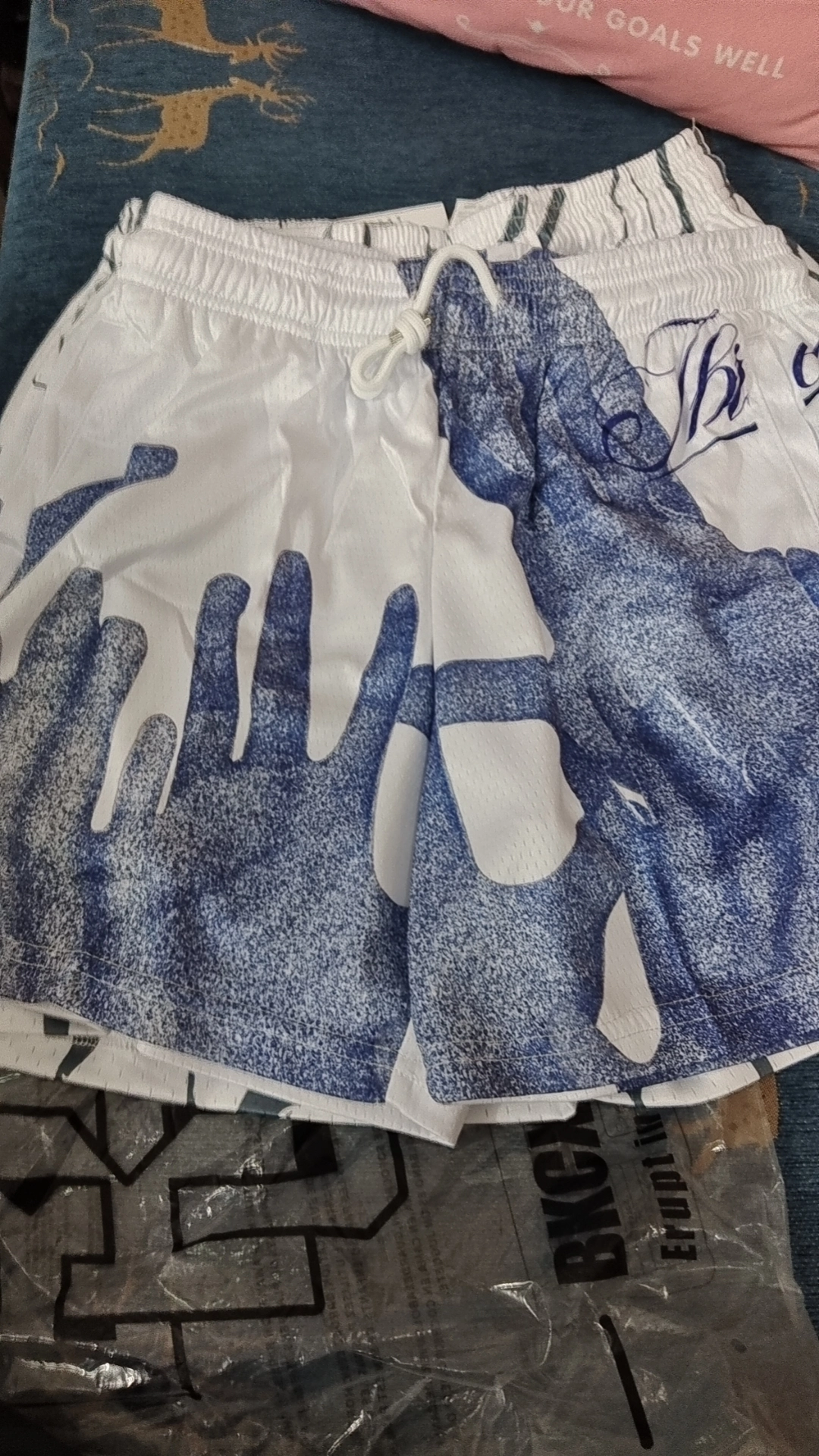 custom review-BKCXZICE Спортивные шорты Унисекс Лето Пальма Команда Тема Тренировочные штаны