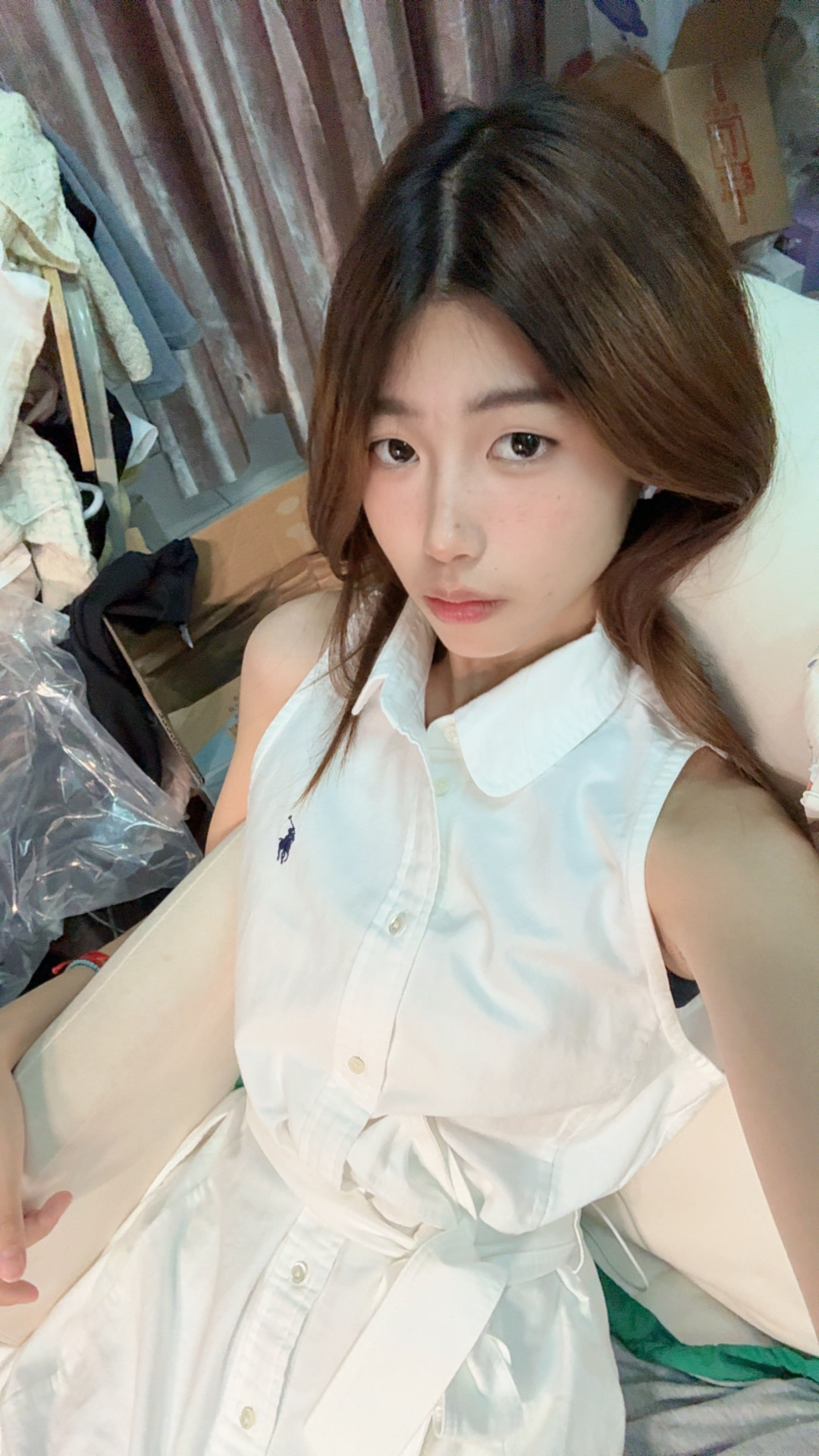 custom review-Polo Ralph Lauren Платье без рукавов Женское Белое