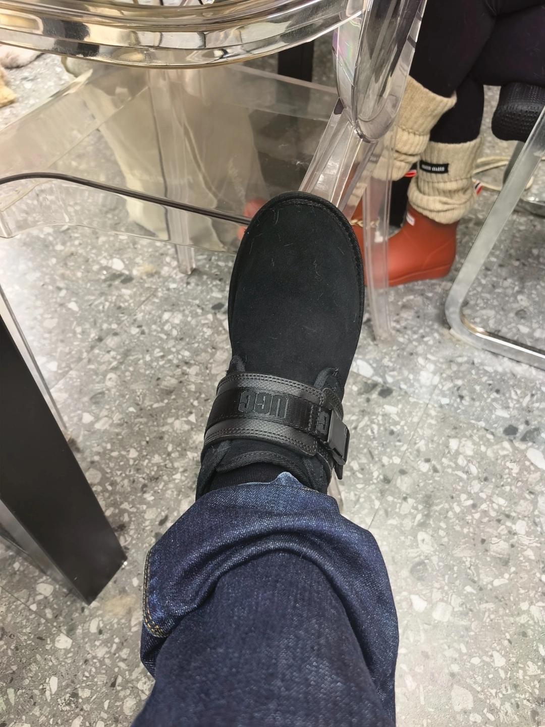 custom review-UGG Neumel Бейсболка Теплоизоляционный Противоскользящий Ботинки для снега Мужские Черные