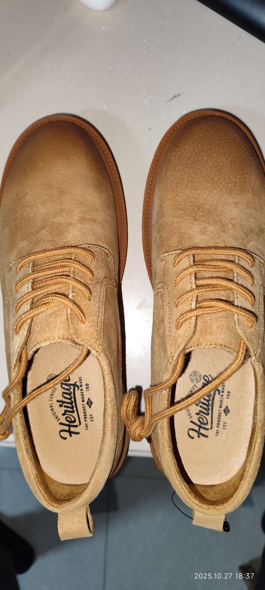 custom review-MADEN Повседневная обувь из свиной кожи мужская желто-коричневая