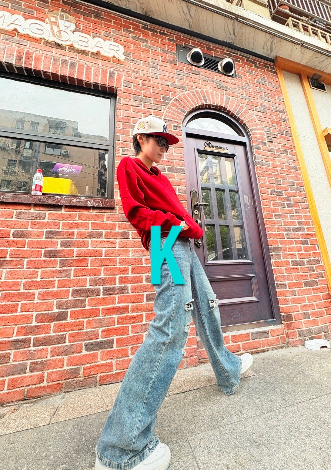 custom review-Джордан Brooklyn Red Men's Свитшоты