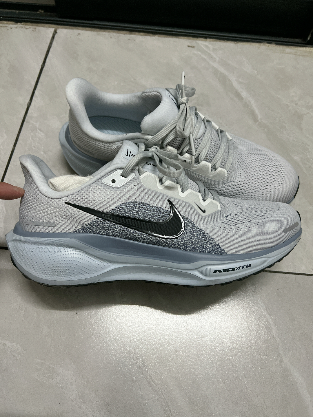 custom review-Nike Pegasus 41 Low Топ Zoom AIR Marathon Sprint Long-Distance Running Обувь Мужская Белый Серый